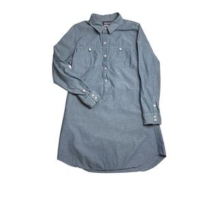 Patagonia Blue Button-Up Dress